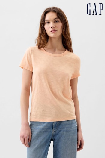 Gap Orange ForeverSoft Short Sleeve Crew Neck T-Shirt (K78231) | £14