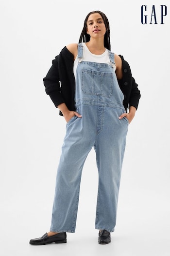 Gap Blue Slouchy Denim Dungarees with Washwell (K78233) | £60