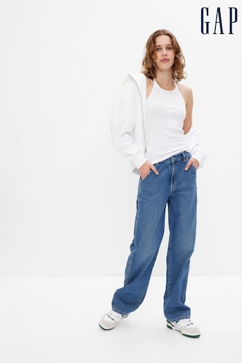 Gap Blue Mid Rise 90s Loose Carpenter Jeans (K78243) | £55