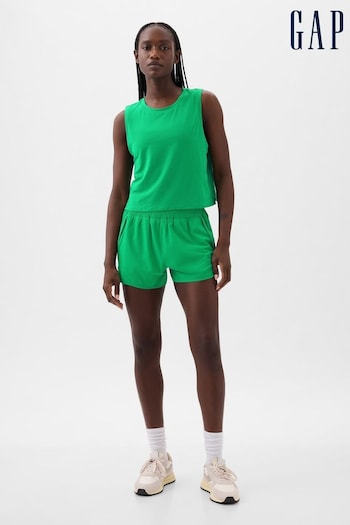 Gap Green Crew Neck Breathe Cropped Muscle T-Shirt (K78264) | £15