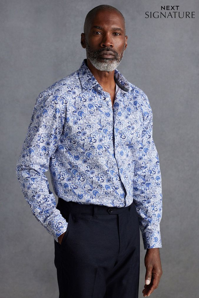 Flower shirt mens sale