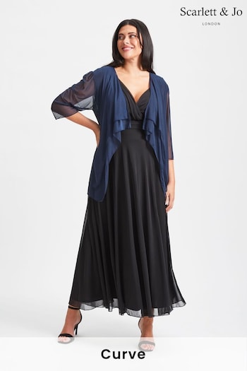 Scarlett & Jo Blue Waterfall Layered Shrug (K78564) | £39