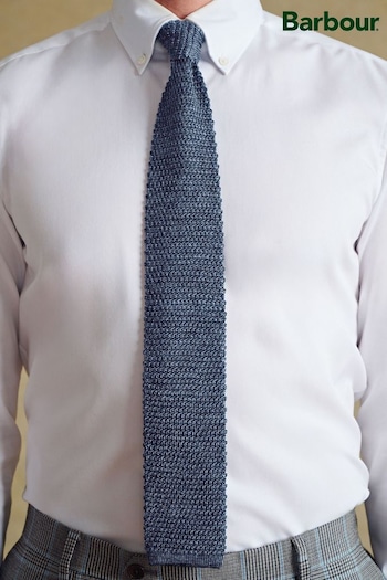 Barbour® Blue Knitted Tie (K79412) | £45