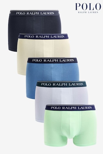 Polo Ralph Lauren Classic Stretch Cotton Boxers 5-Pack (K79451) | £70