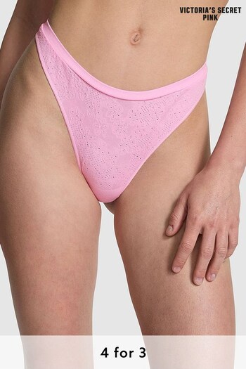 Victoria's Secret PINK Pink Bubble Daisy Thong Knickers (K79640) | £9