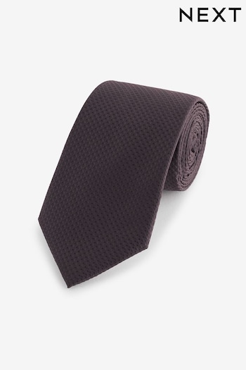 Chocolate Brown Waffle Textured Tie (K79657) | £12