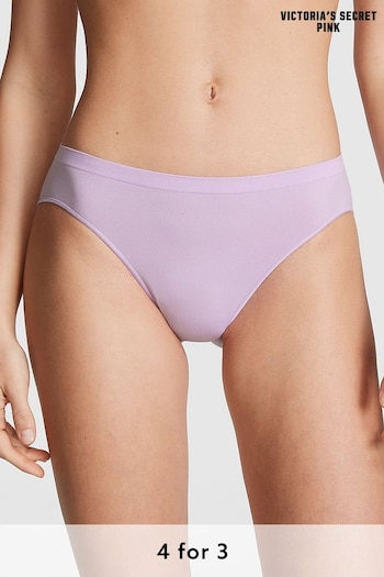 Victoria's Secret PINK Pastel Lilac Purple Seamless Bikini Knickers (K79758) | £9