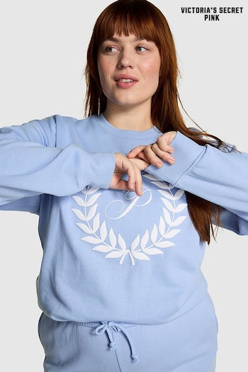 Victoria's Secret PINK Harbor Blue Fleece Fleece Sweatshirt (K79779) | £39