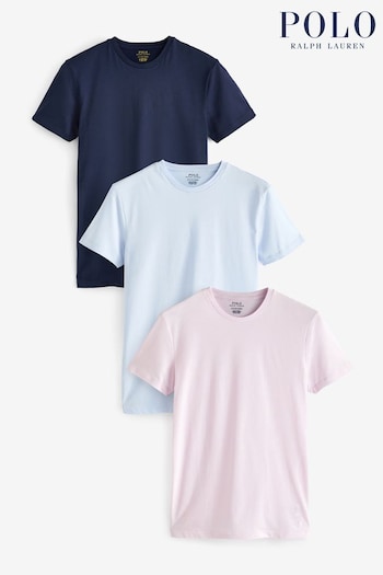 Polo Ralph Lauren Slim Crewneck T-Shirts 3 Pack (K79796) | £60
