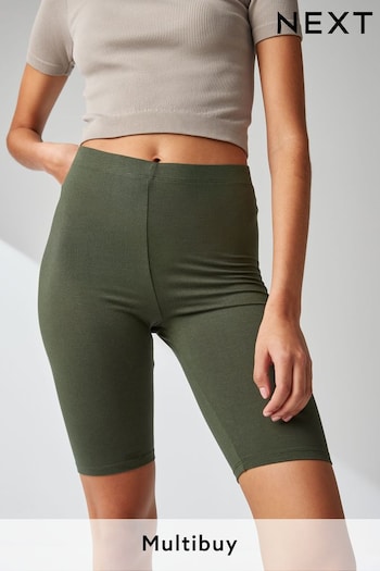 Khaki/Green Jersey Cycle Shorts (K79844) | £8