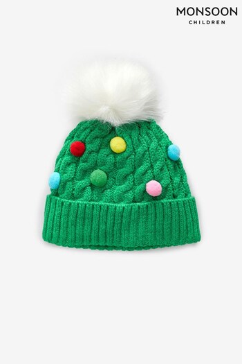 Monsoon Green Christmas Hat (K80042) | £14 - £15