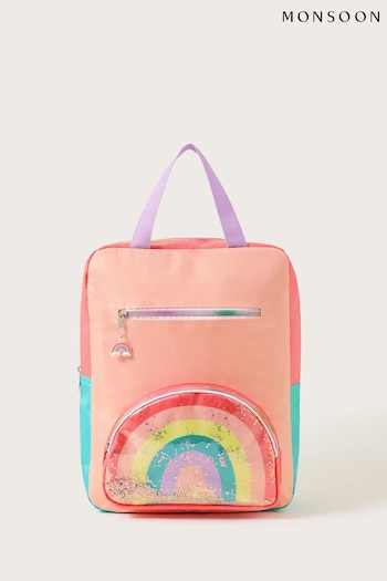 Monsoon Orange Colourblock Rainbow Backpack (K80079) | £26