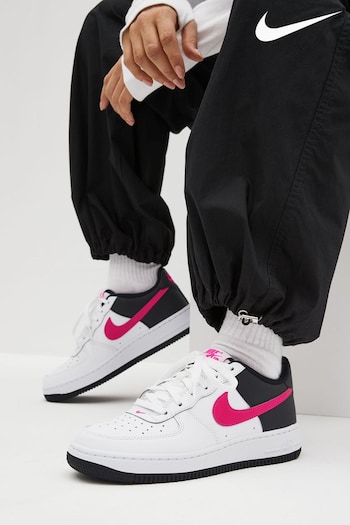 Nike Dunk Grey/Pink/White Air Force 1 Youth Trainers (K80264) | £75