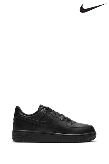 Nike signing Black Junior Air Force 1 Trainers (K80286) | £50