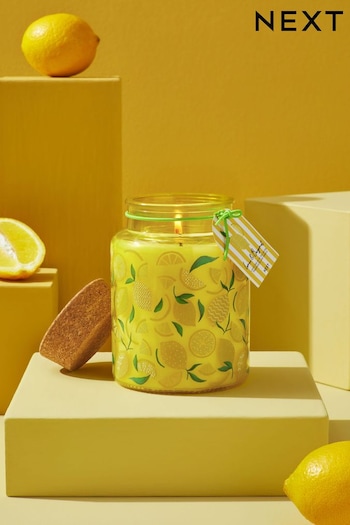 Yellow Lemon and Bergamot Jar Candle (K80307) | £12