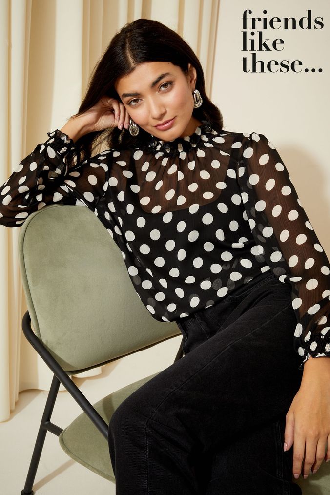 Next polka shop dot blouse