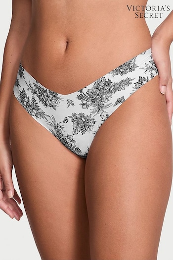 Victoria's Secret White Tropical Toile Thong Knickers (K80617) | £9