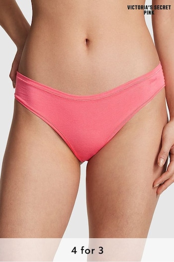 Victoria's Secret PINK Crazy For Coral Pink Cheeky Cotton Knickers (K80619) | £9