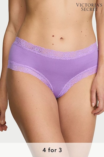 Victoria's Secret Purple Paradise Flower Power Cheeky Knickers (K80668) | £9