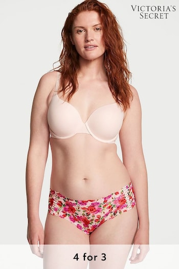 Victoria's Secret Purest Pink Basic Animal Instincts Cheeky Posey Lace Knickers (K80700) | £9