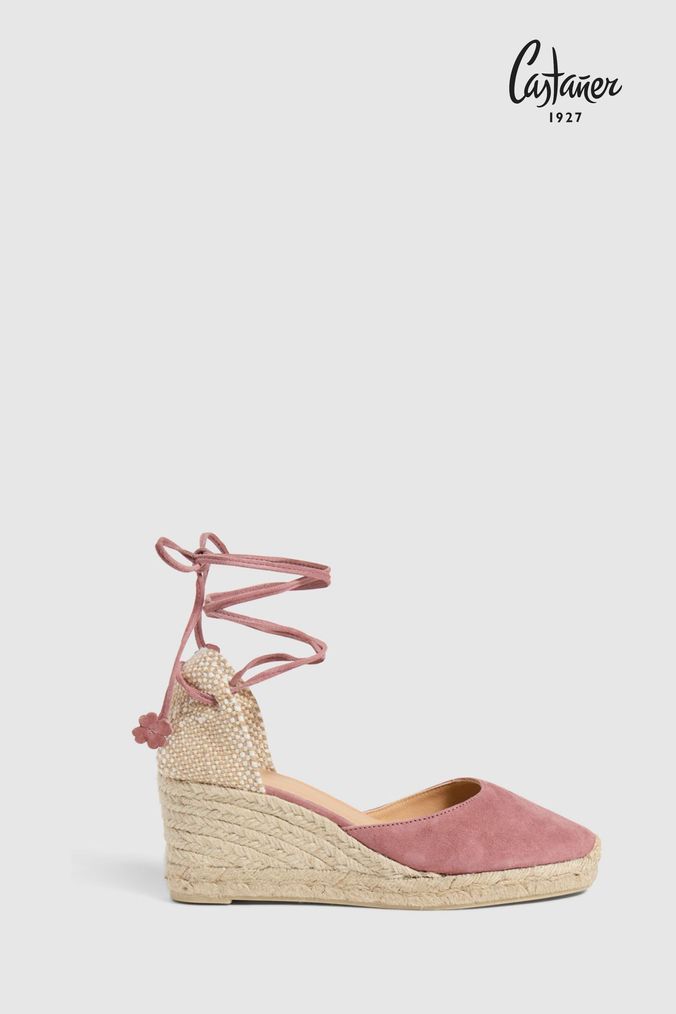 Pink espadrilles wedges uk best sale