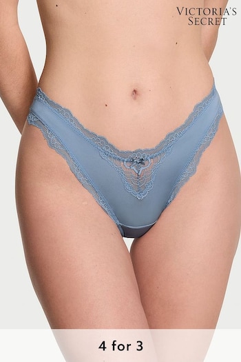 Victoria's Secret Faded Denim Blue Brazilian Knickers (K80735) | £14