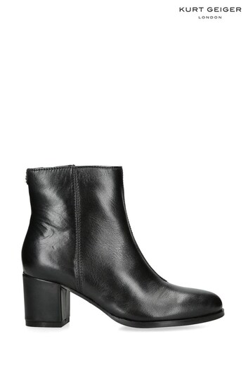 Kurt Geiger London KGL Smooth Black Ankle Boots (K80912) | £199