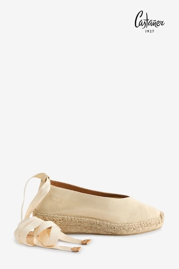 Castaner Cream Gea Ballet Shoes (K80961) | £100