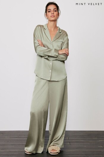 Mint Velvet Green Pyjama Set (K81226) | £89