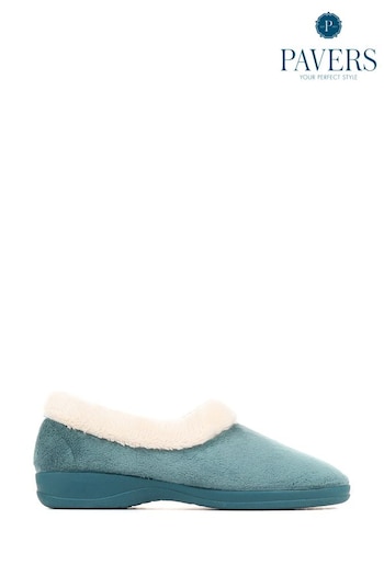 Pavers Blue Full Slippers (K81268) | £22