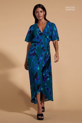 Dancing Leopard Jenna Blue Maxi Dress (K81277) | £59