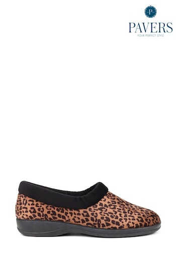 Pavers Animal Leopard Print Casual Slippers (K81299) | £25