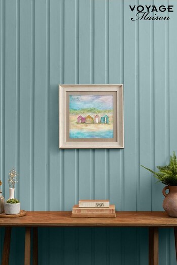 Voyage Maison Birch Beach Hut Sunrise Framed Print (K81328) | £55