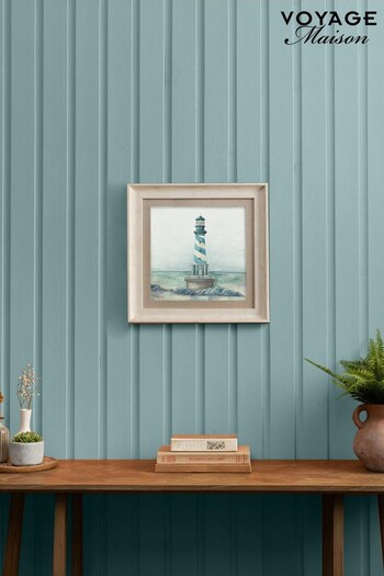Voyage Maison Lighthouse Indigo Framed Print (K81362) | £55