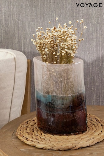 Voyage Maison Blush Reykeva Hand-Blown Glass Vase (K81372) | £40