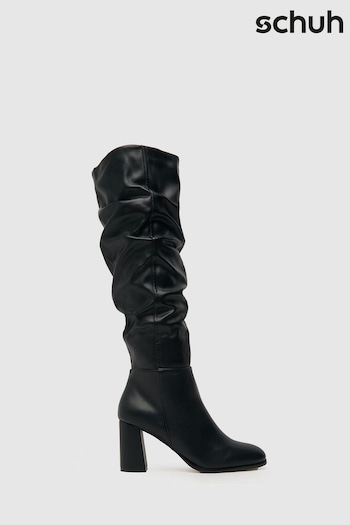 Schuh Davina Slouche Knee Black Boots (K81416) | £60