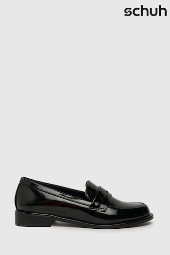Schuh Lorelle Patent Rand Black Loafers (K81433) | £32