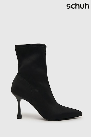 Schuh Bali Stretch Black Ankle Boots (K81437) | £45
