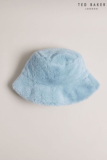 Ted Baker Prinnia Blue Faux Fur Bucket Hat (K81700) | £35