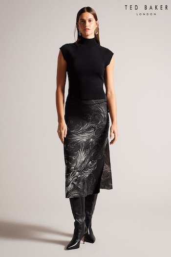 Ted Baker Black Hewiet Sleeveless Straight Shirt Dress (K81723) | £195