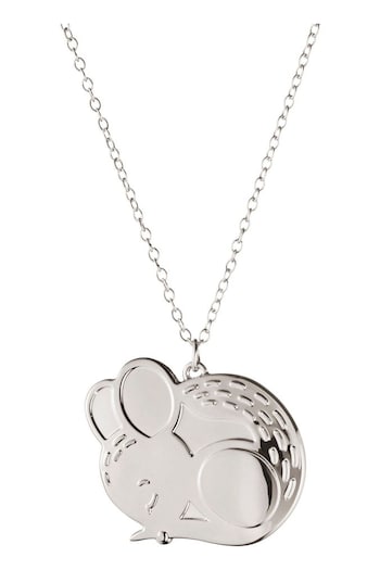 Georg Jensen Silver Christmas Collectibles 2023 mouse Ornament Palladium Plated (K81776) | £18