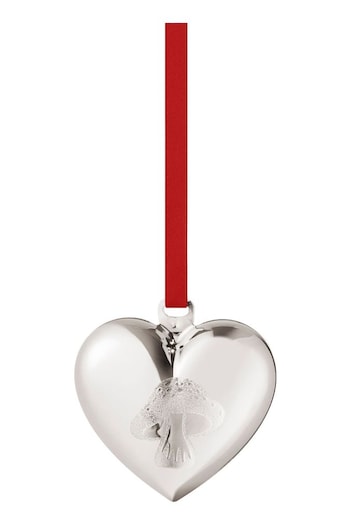 Georg Jensen Silver Christmas Heart Palladium Plated (K81830) | £29