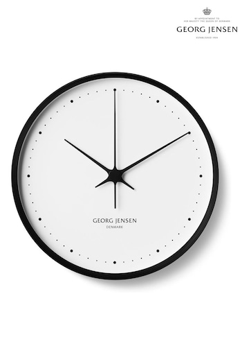 Georg Jensen Henning Koppel Clock Black and White 30 cm (K81864) | £411