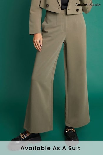 Another Sunday Green Wide Leg Trousers (K81889) | £40