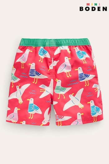 Boden Red Seagull Swim Shorts (K81925) | £19 - £21