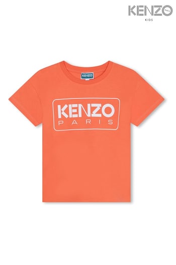 KENZO KIDS Pink Logo Short Sleeved T-Shirt (K81964) | £52.50 - £57.50