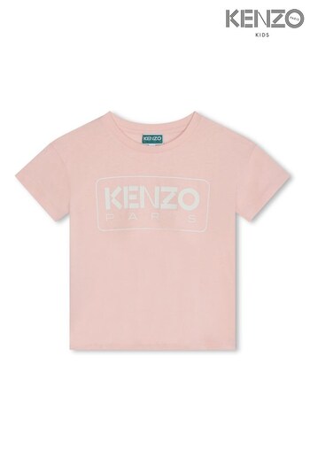 KENZO KIDS Pink Logo Short Sleeved T-Shirt (K81988) | £52.50 - £62.50