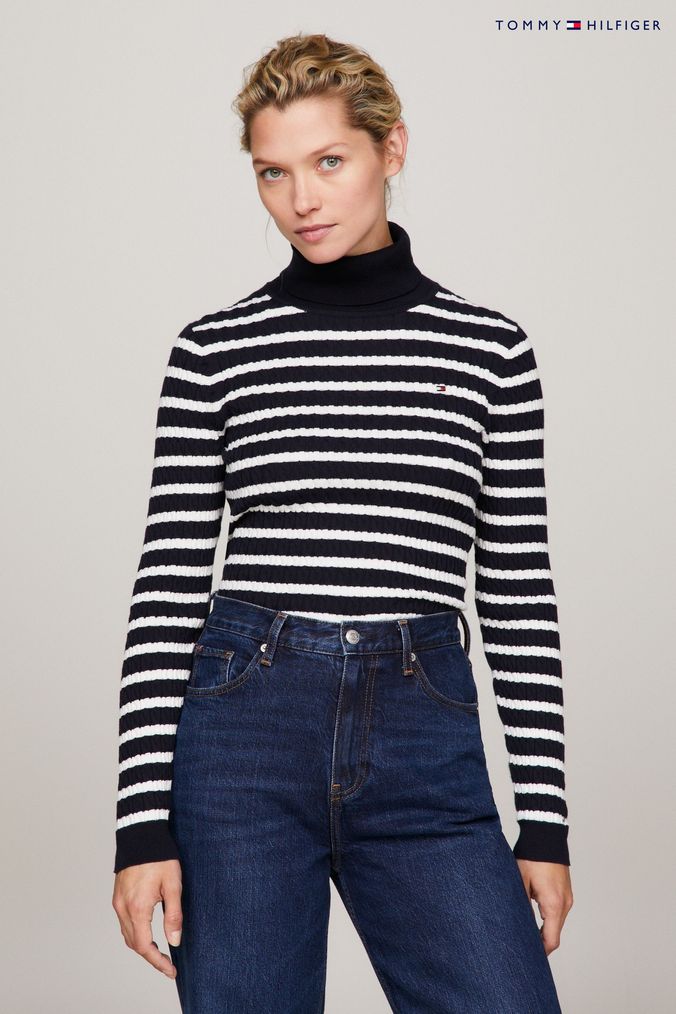 Tommy hilfiger blue jumper womens discount
