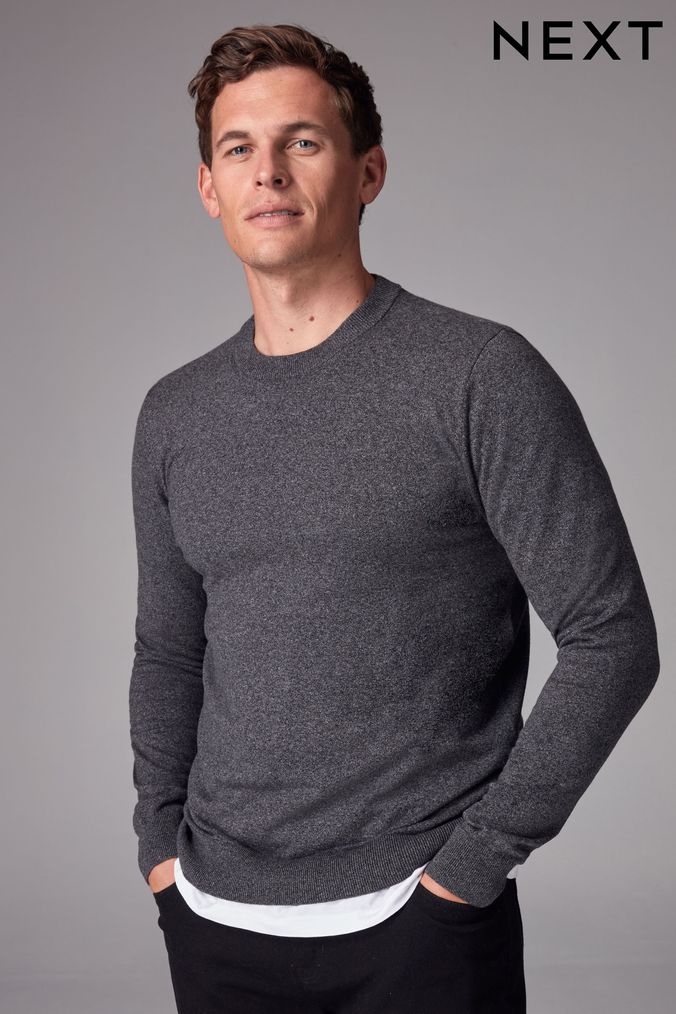 Next mens jumpers grey new arrivals