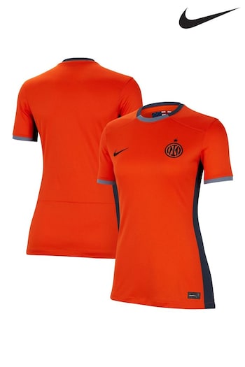 Nike Orange Inter Milan Third Stadium Shirt 2023-24 (K82348) | £80